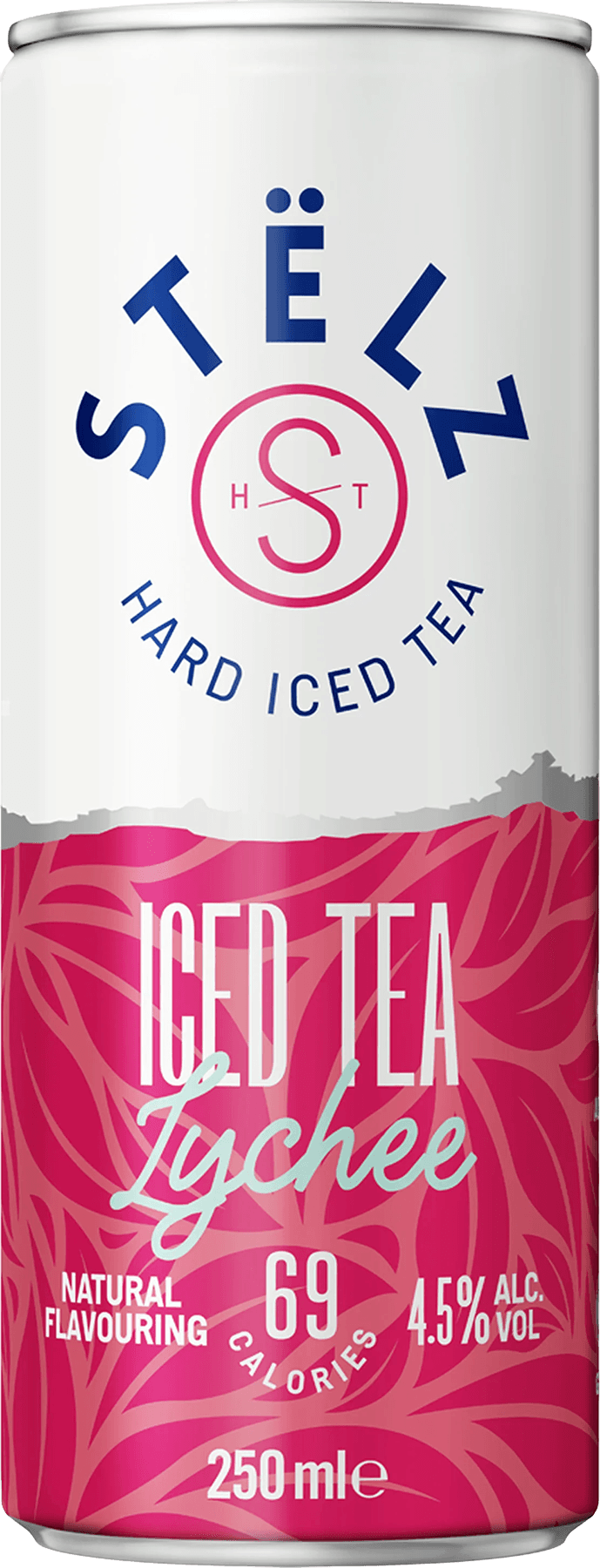 6 blikken Stëlz Iced Tea Lychee Hard Seltzer 4,5% 250ml