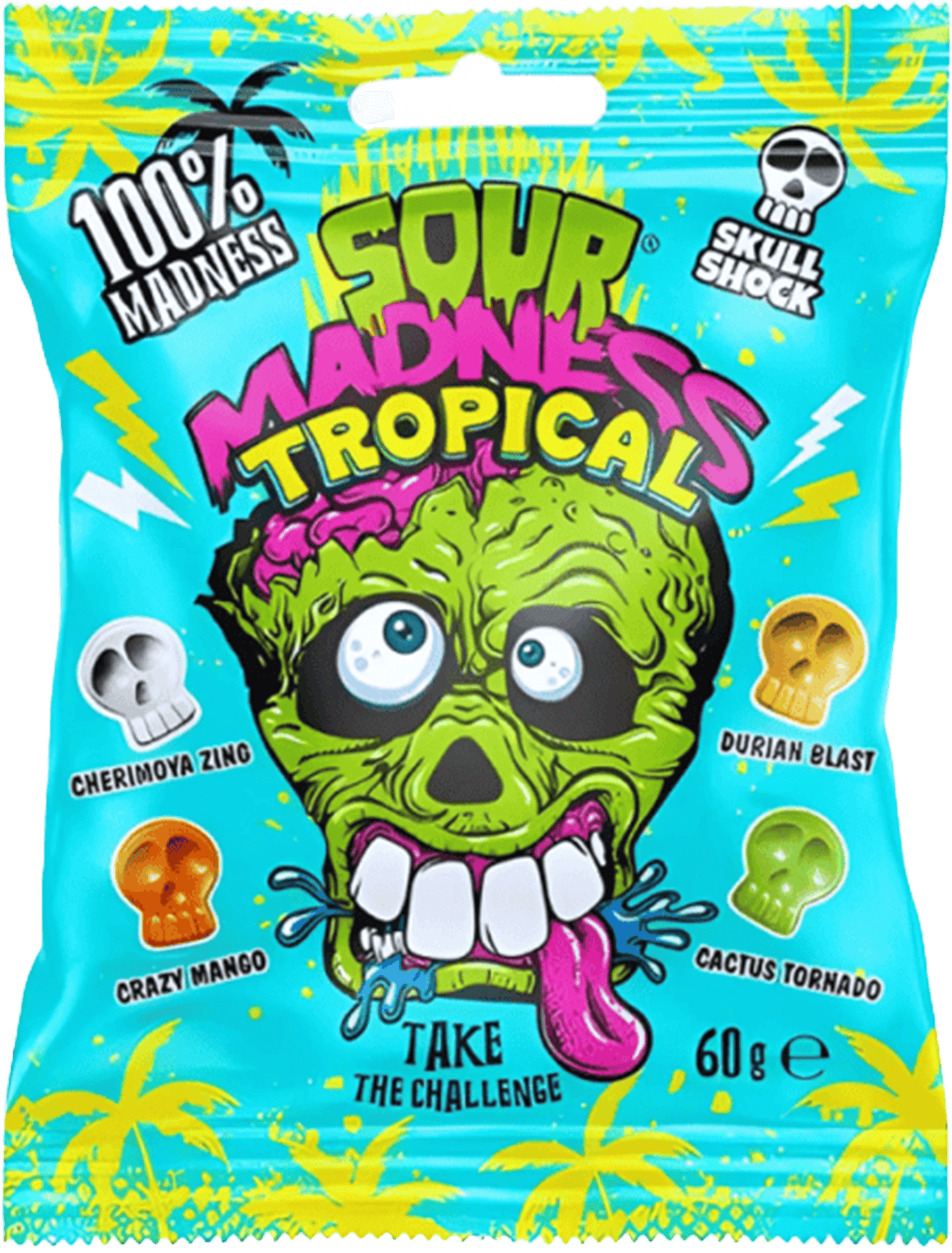 2 zakken Sour Madness Tropical 60gr