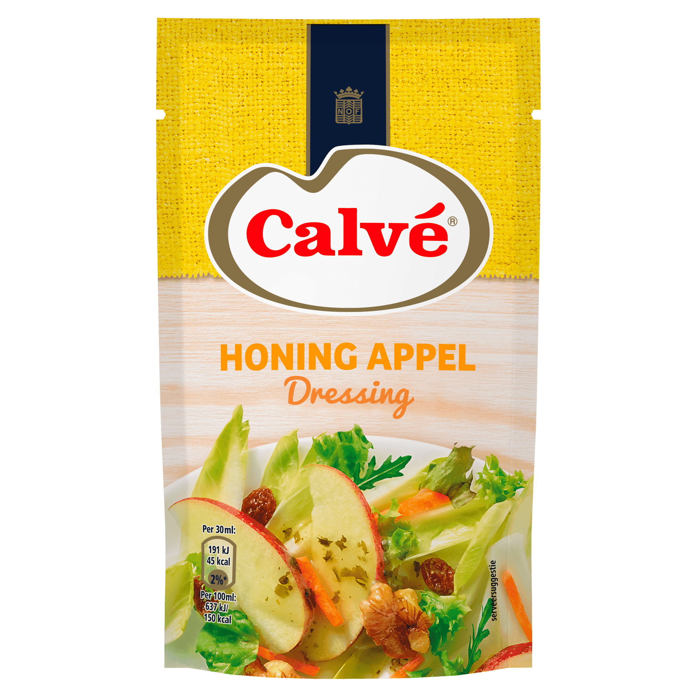 12 Zakken Calve honing appel dressing 70ml