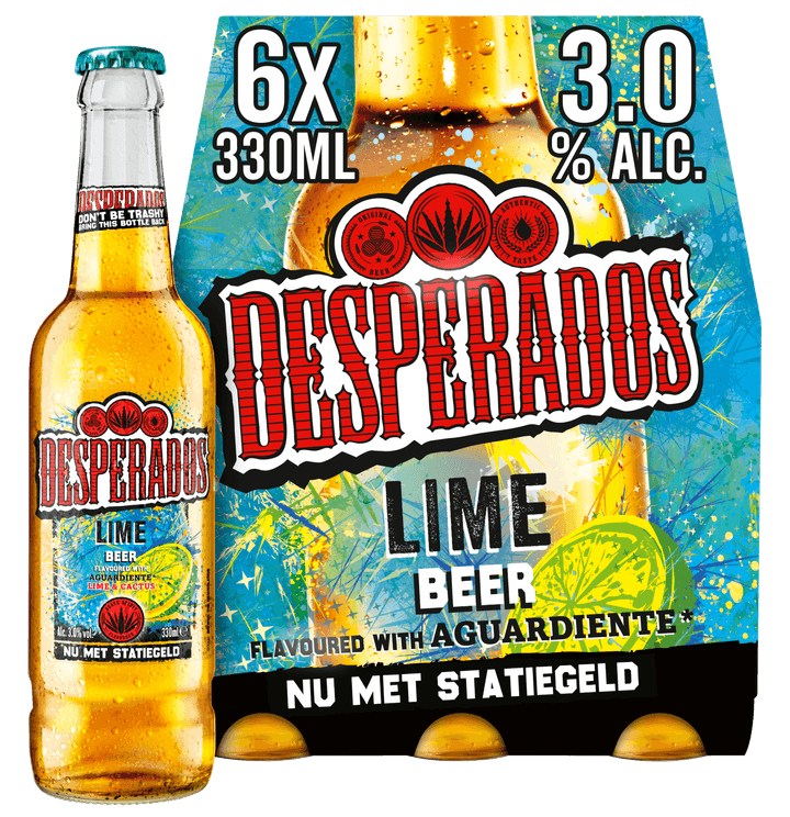 6-Pack Desperados Lime 3% vol 330 ml