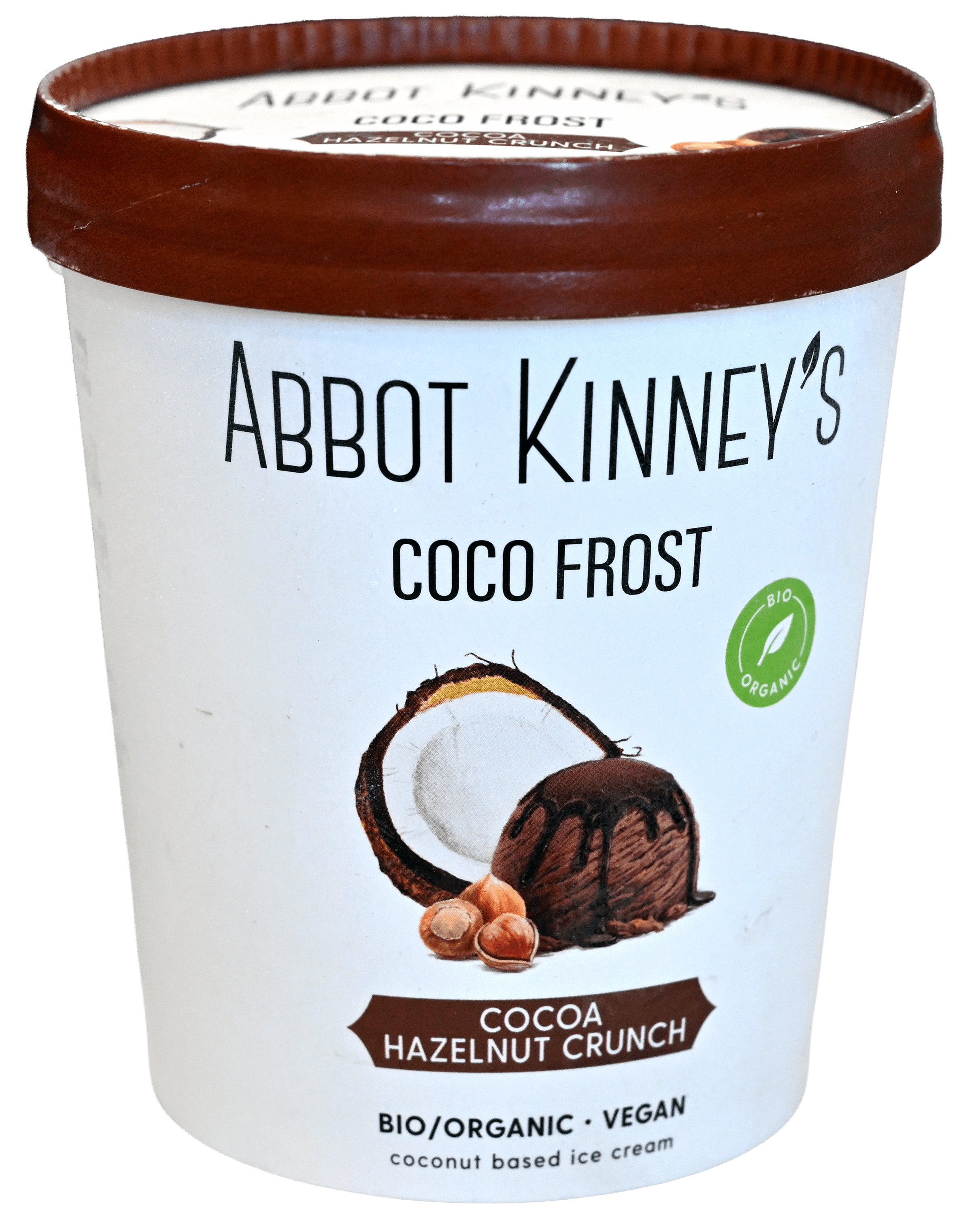 2 bekers ABBOT KINNEY'S Coco frost cocao hazelnut crunch 475ml
