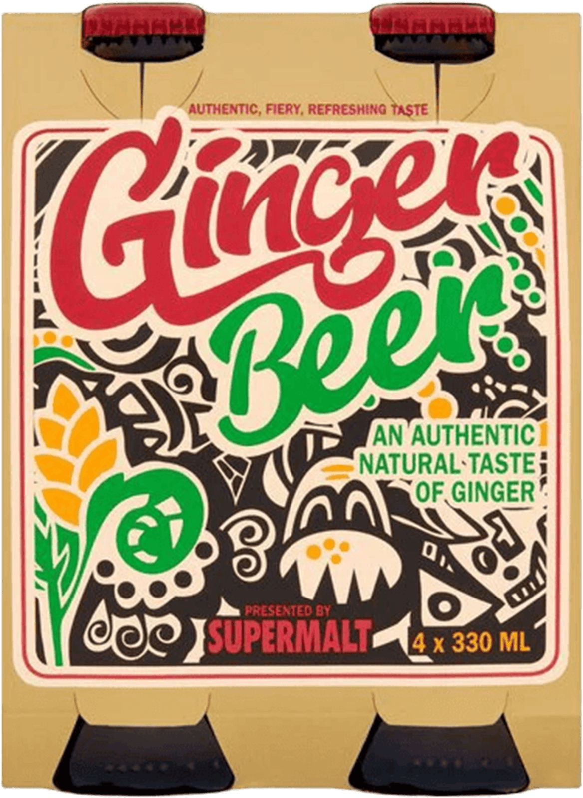 4-pack Supermalt Ginger Beer 330ml