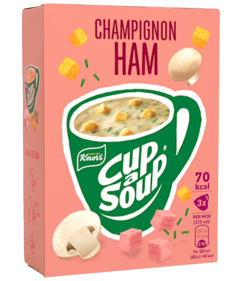 UNOX Cup a Soup Champignon Ham 3x16gr