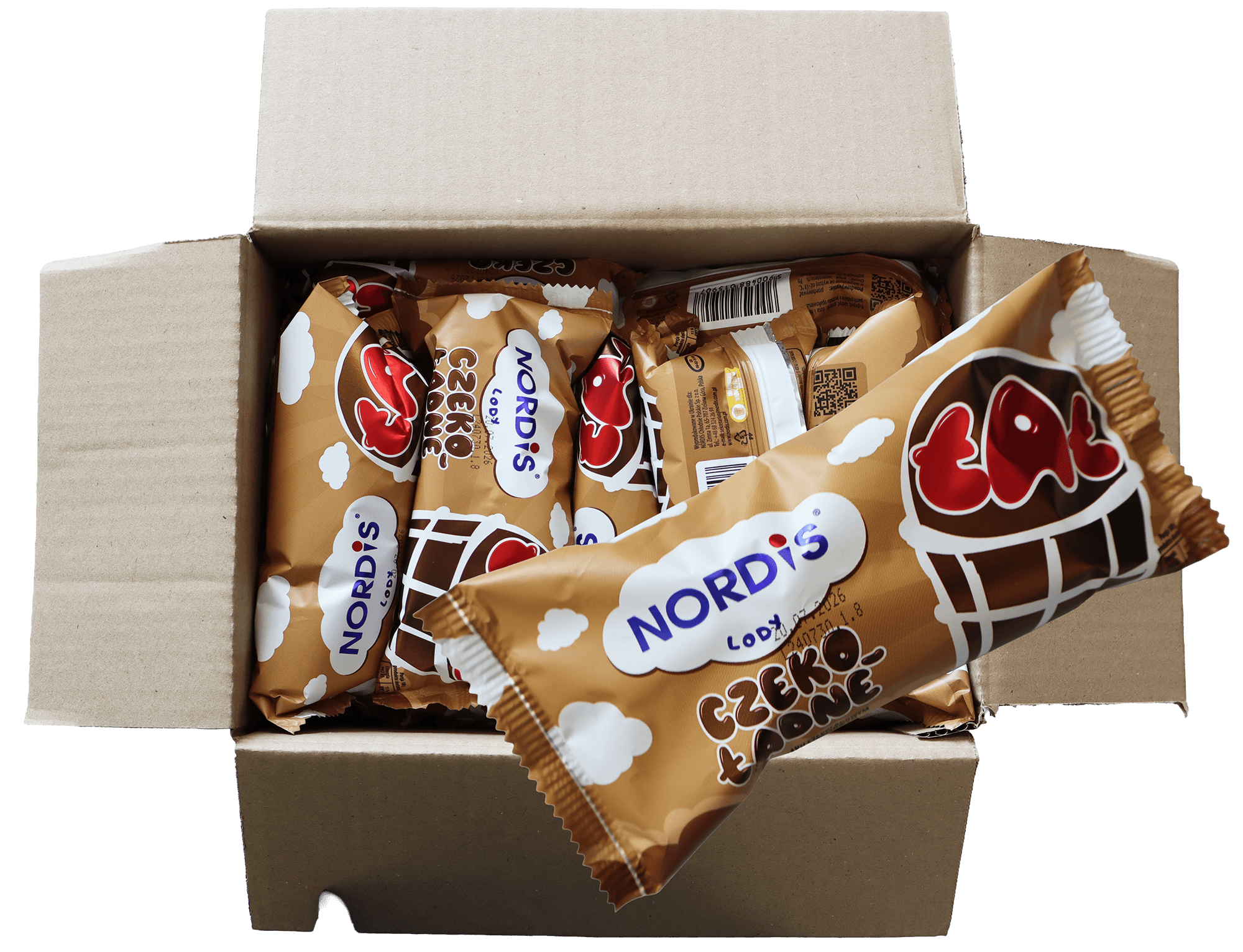 Nordis chocolade ijshoorntje 26x150ml