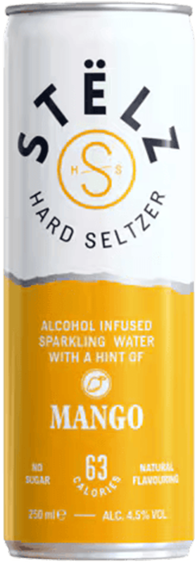 6 blikken Stëlz Mango Hard Seltzer 4,5% 250ml