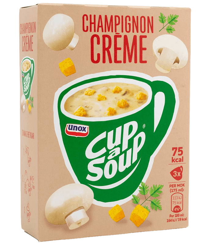 UNOX Cup a Soup Champignon 3x17gr