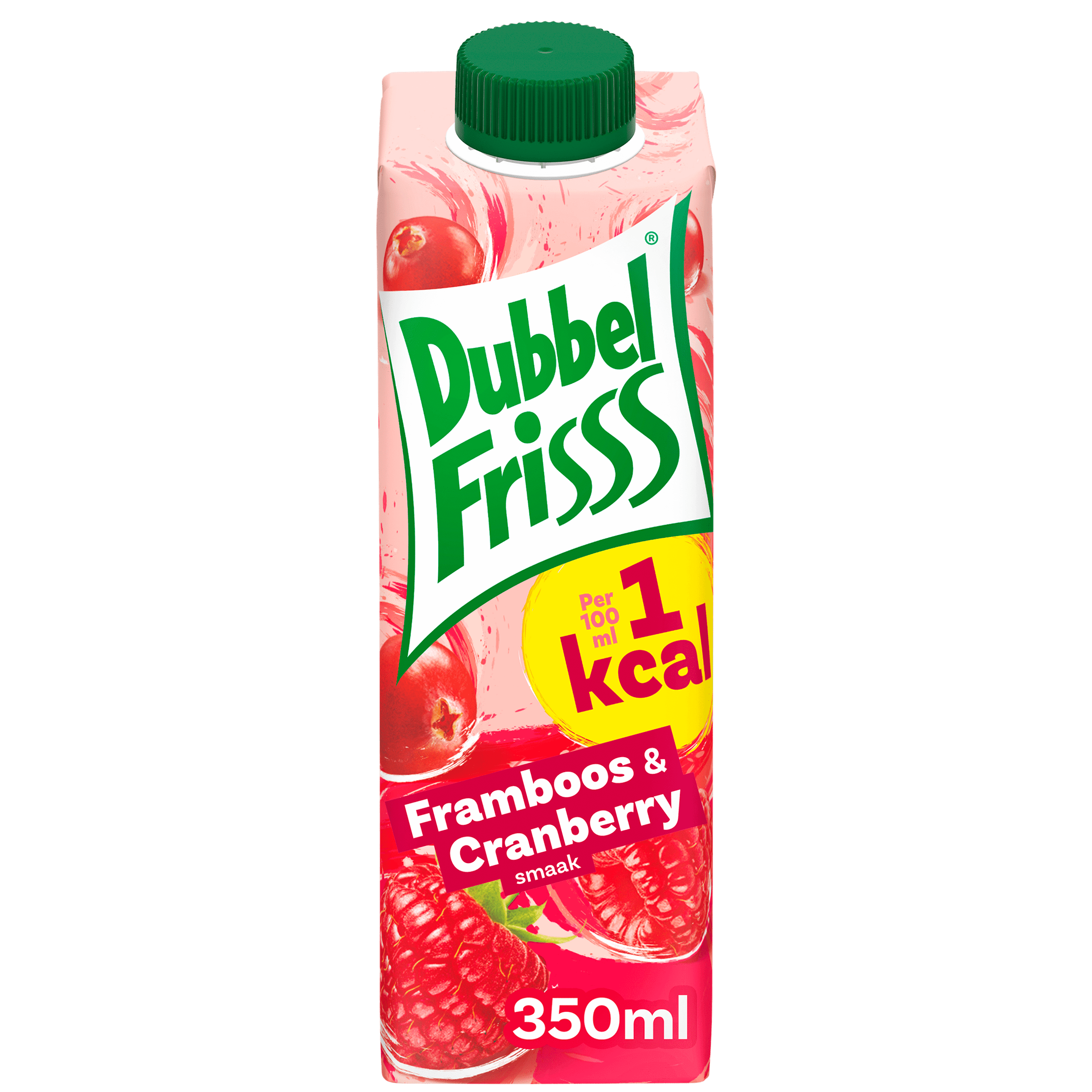 3 pakken Dubbelfriss 1kcal Framboos & cranberry 350ml