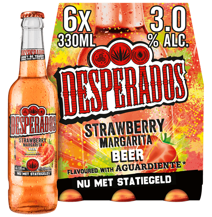 6-Pack Desperados aardbei margarita vol 3% 330 ml
