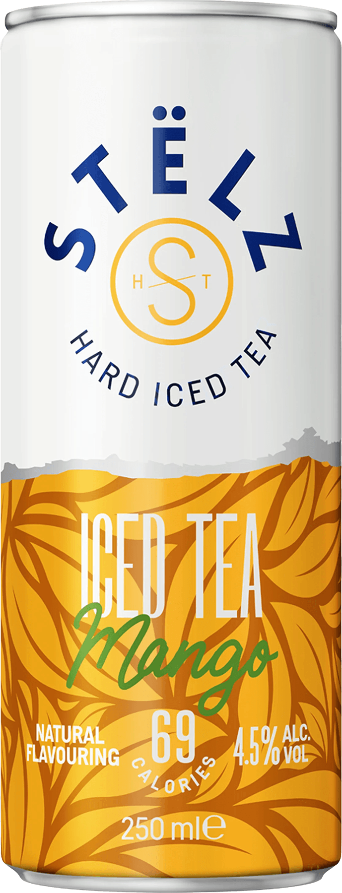 6 blikken Stëlz Iced Tea Mango Hard Seltzer 4,5% 250ml
