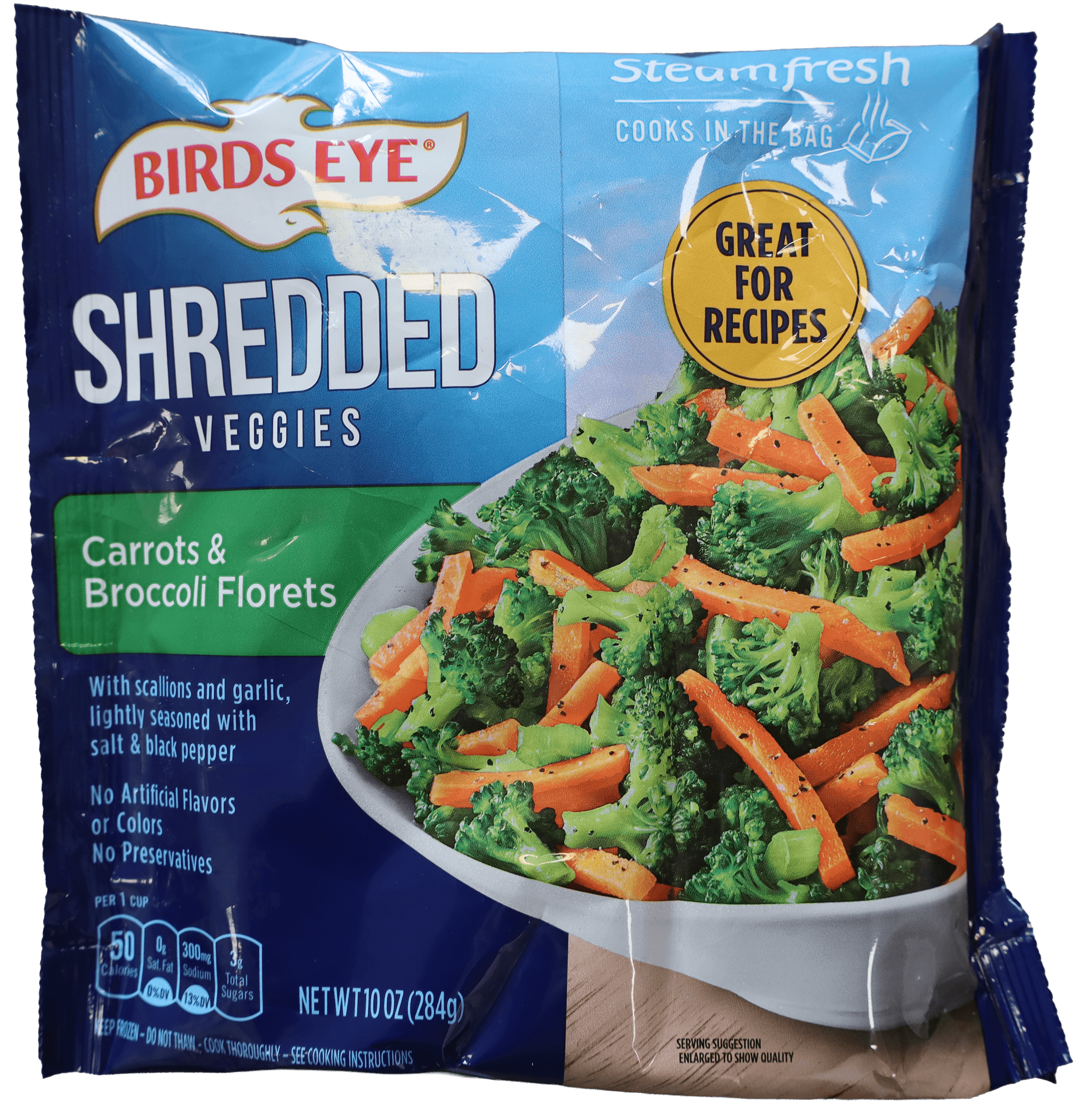 6 Zakken Birds Eye Gesneden Groente Broccoli & Wortel 284g