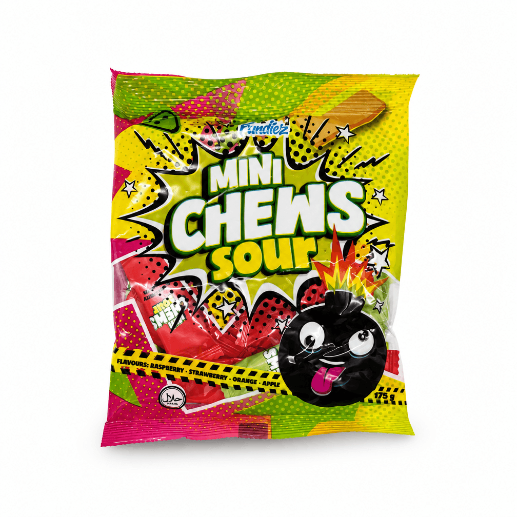 3 Zakken Fundiez Mini Chews Sour 175g