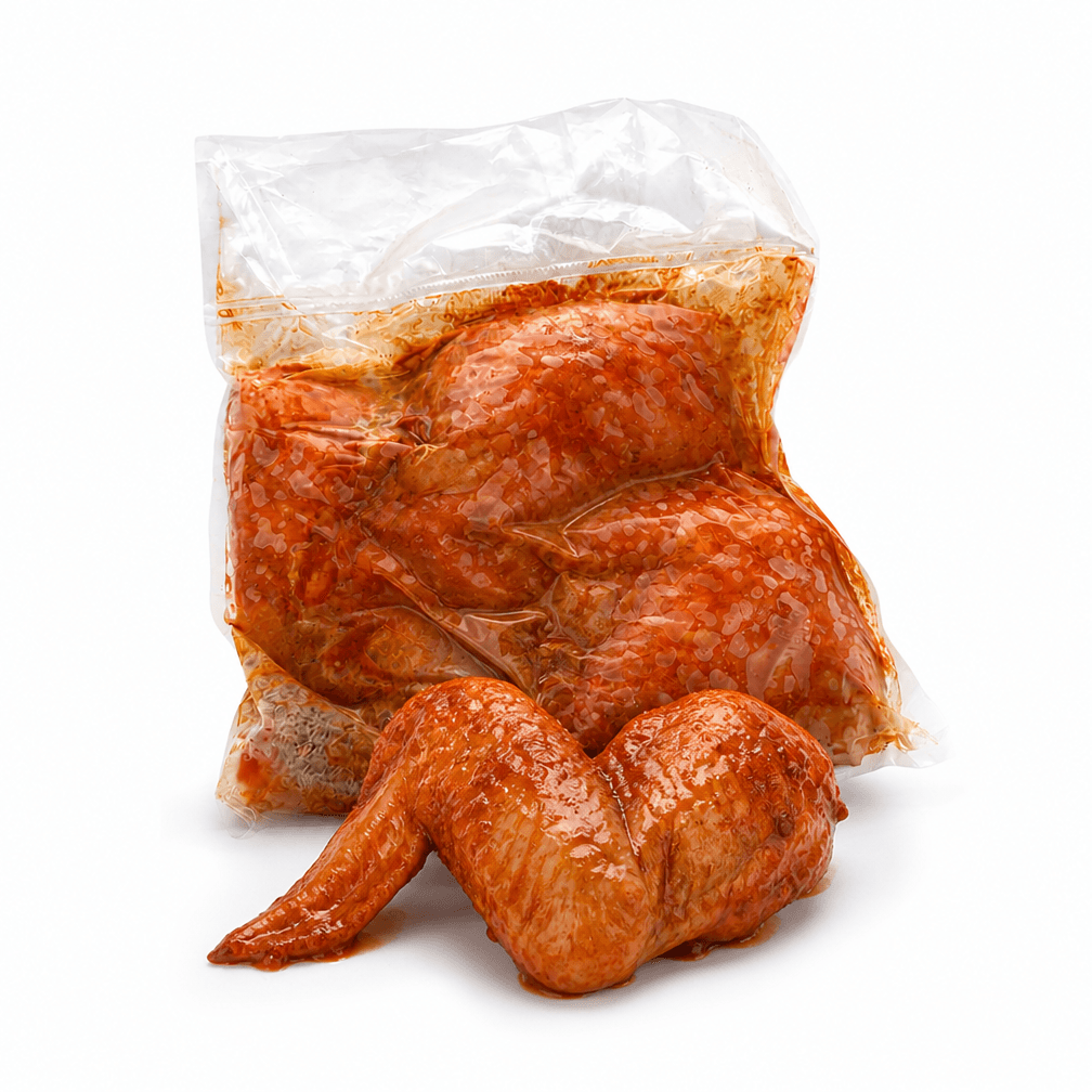 Kippenvleugels 2-delig gekruid DV 1,5kg