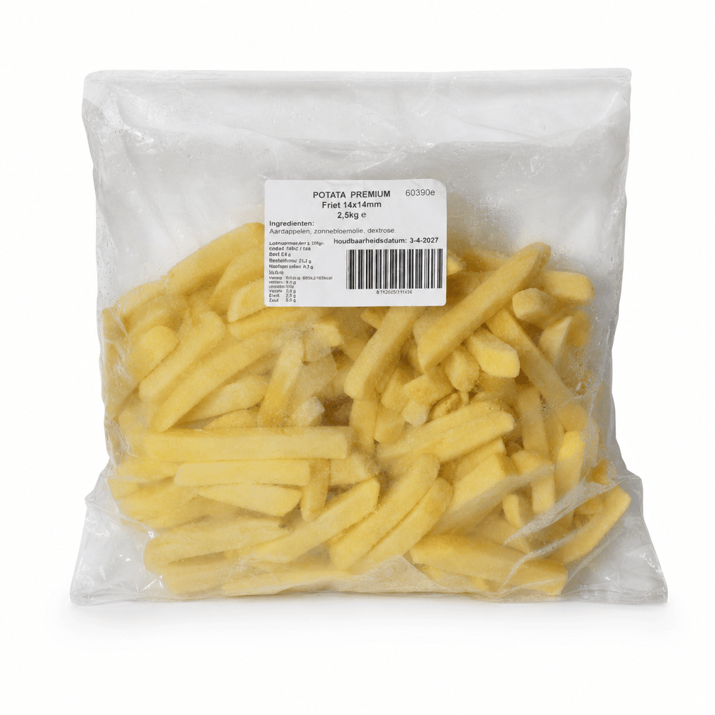 Potata premium friet 14x14mm 2,5kg