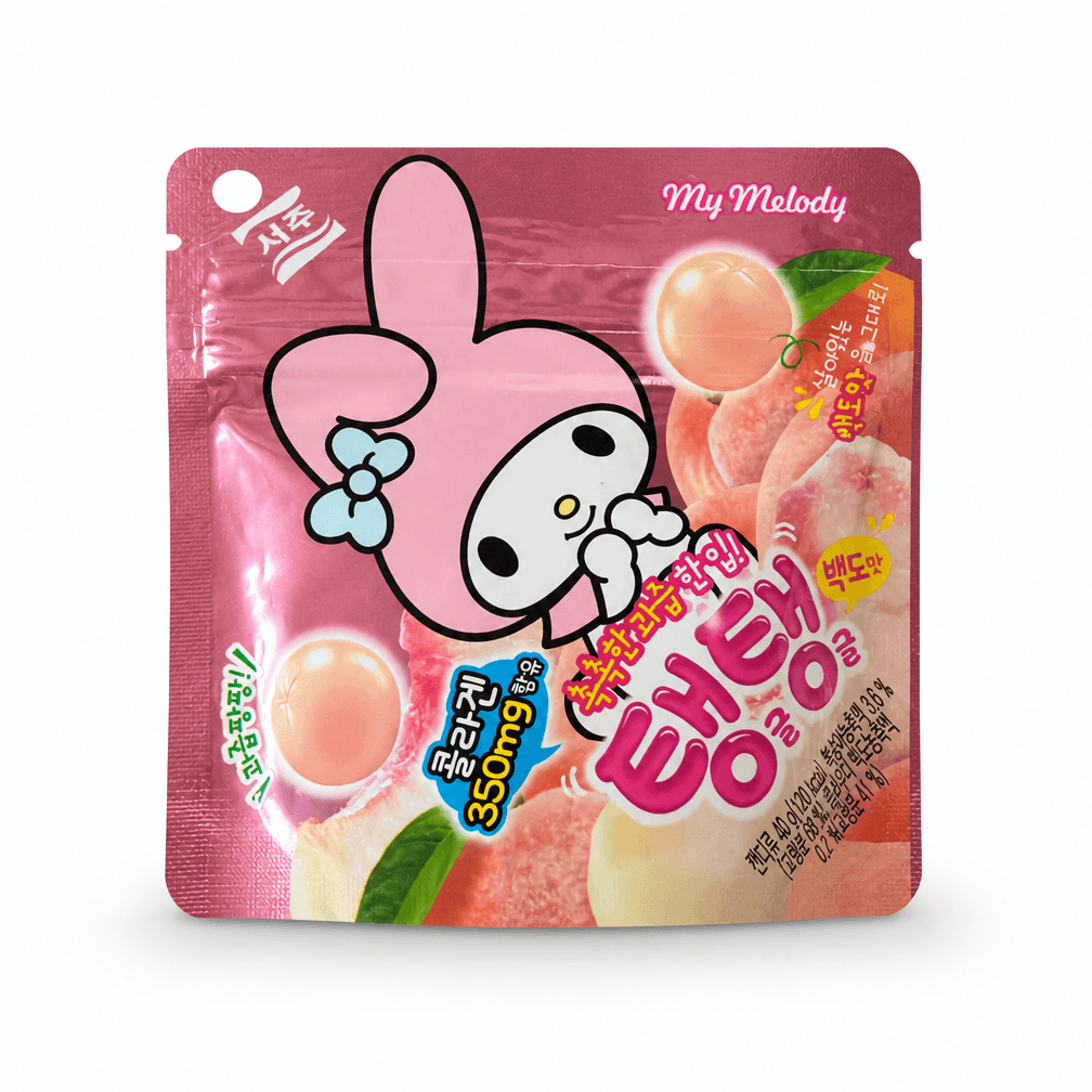 Zak Seoju gummy's witte perzik 3 x 1 zak 40 g