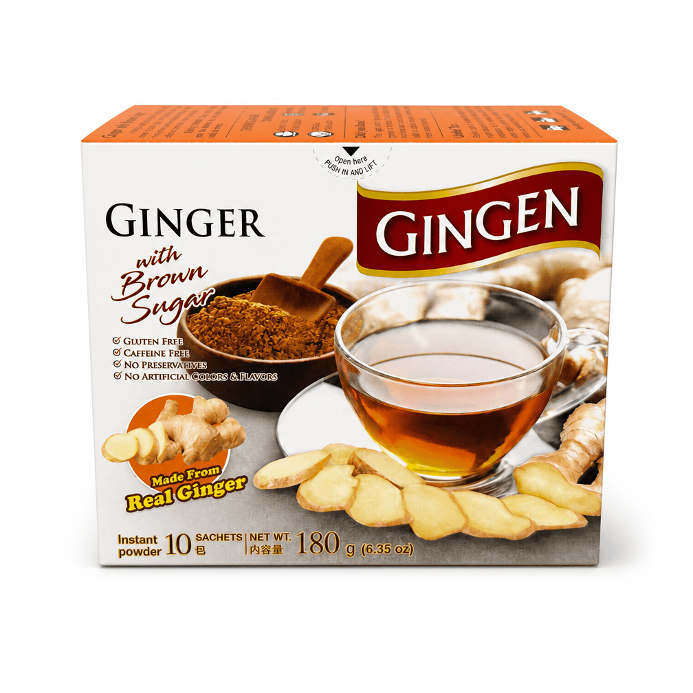 Pak Gingen Instant Gember Thee met Bruine Suiker, 2 x 180 g