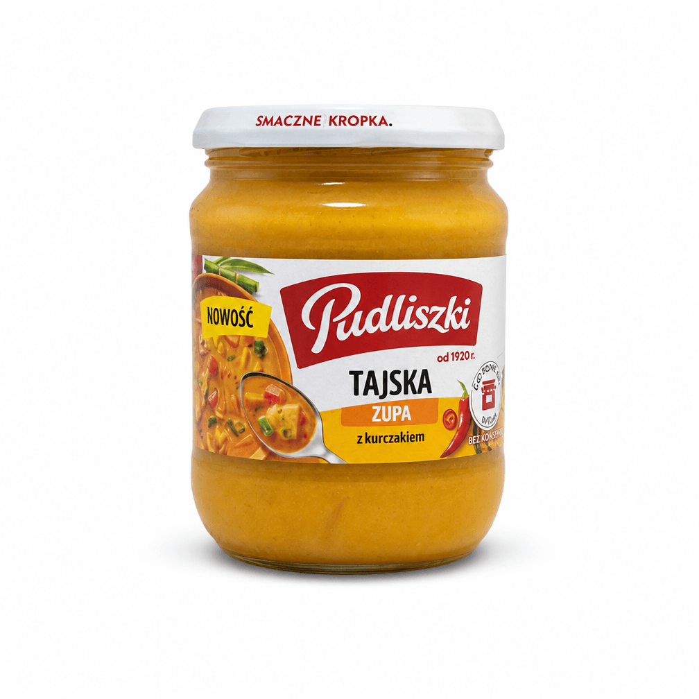 Pot Pudliszki Thai Soup met Kip, 3 x 440 g