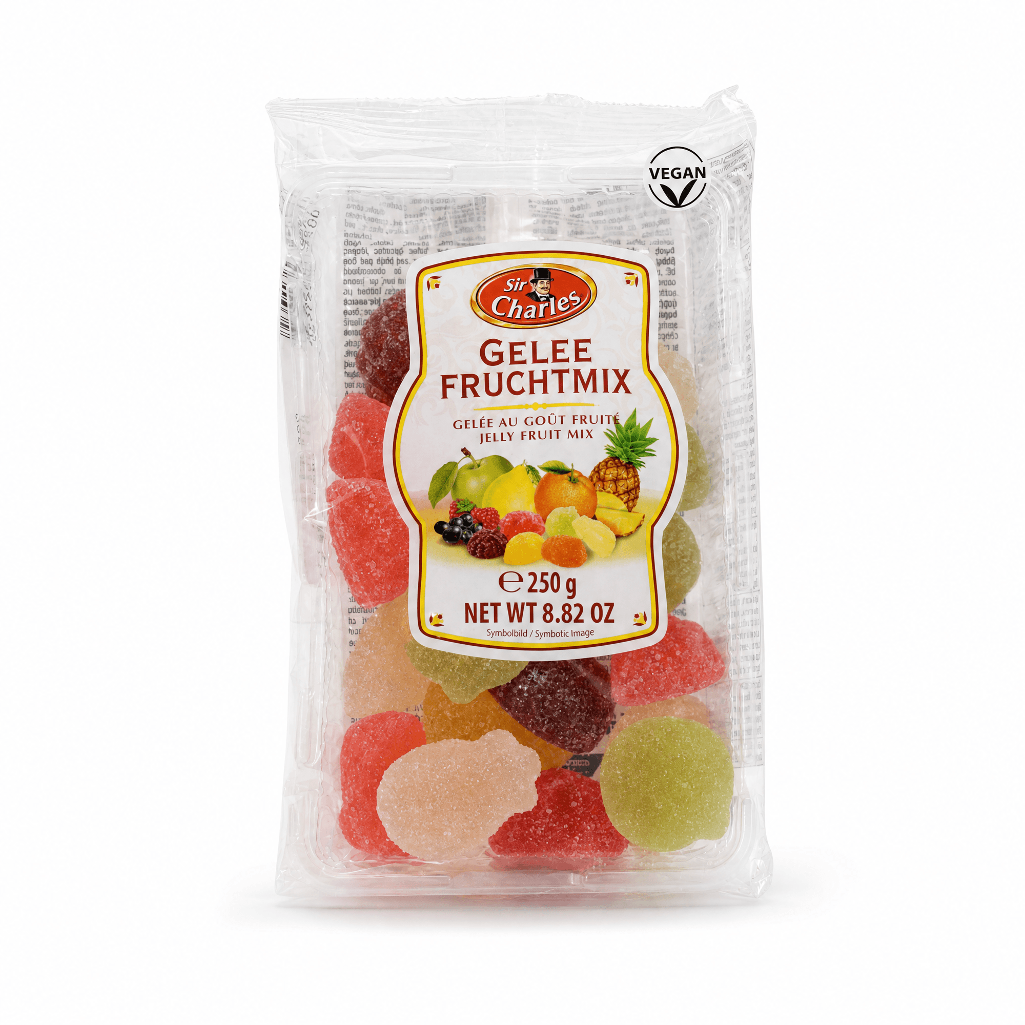 Gesuikerde gelei met vruchtensmaak 250g