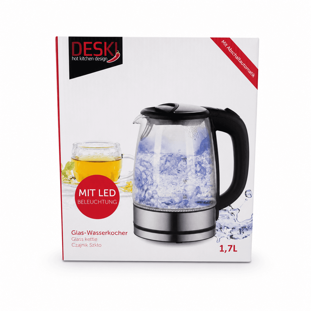 DESK Waterkoker Glas met Led st