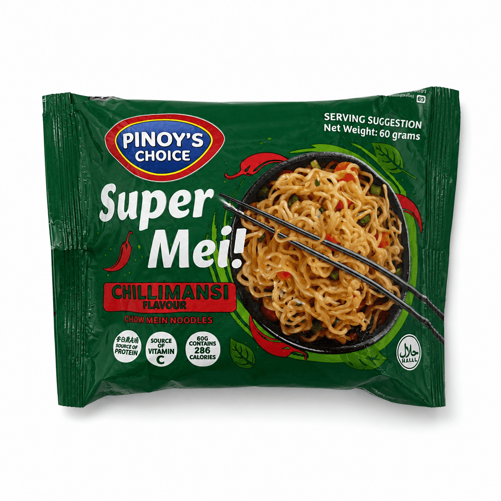 10 pakken Pinoy's Choice Super Mei Chow Mein Noodles Chillimansi 60g