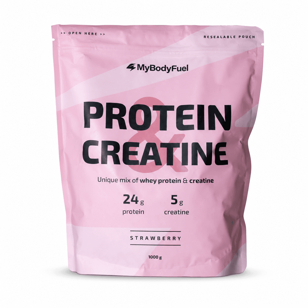 MyBodyFuel Whey Protein & Creatine - Aardbei 1000g