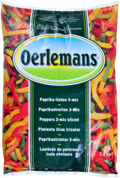 Oerlemans Paprikareepjes mix 2,5kg
