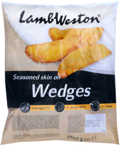 LambWeston Wedges Gekruid 2,5kg