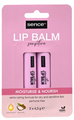2 pakken Sence Lip Balm Sensitive 2x4,3g