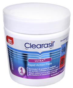 2 potten Clearasil Ultra Rapid Action Pads 65st