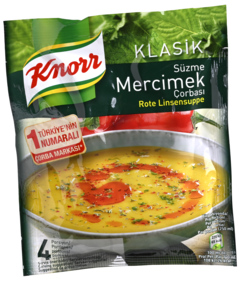2 pakken Knorr Basis voor Linzensoep 68g