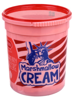 2 bekers Marshmallow Cream Strawberry 180g