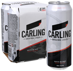 4-Pack Carling 4,0% Vol. 500ml