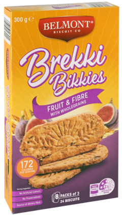 8-Pack Belmont Fruit & Fibre Cookies 300g - Online Boodschappen bij Butlon - Voor 12 uur besteld, morgen bezorgd