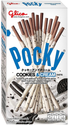 2 pakken Pocky Cookies & Cream 45g