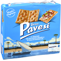 2 pakken Gran Pavesi Crackers Sfoglie 560g