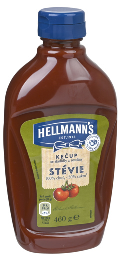 2 Flessen Hellmann's Ketchup Stevia 460g