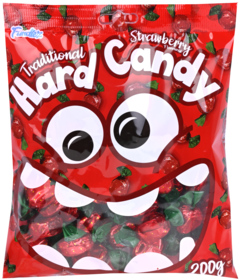 2 zakken Fundiez Hard Candy Strawberry 200g