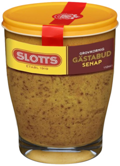 2 potten Slotts Mustard Strong Sweet 290g