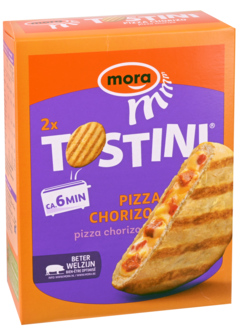 2 pakken Tostini Pizza Chorizo
