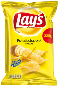 2 zakken Lay's Chips Patatje Joppie 225g
