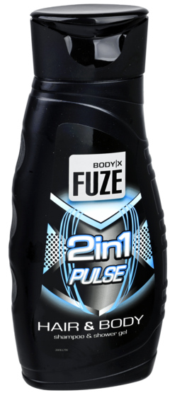 2 flessen Body-X Fuze Shampoo & Showergel 300ml