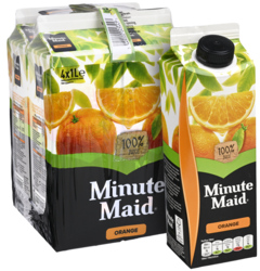 4-Pack Minute Maid Orange 1L