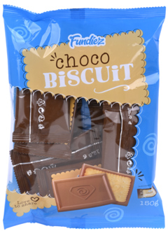2 zakken Fundiez Choco Biscuit 150g