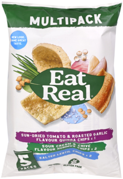 2 zakken Eatreal Chips Vegan & Glutenvrije 116g