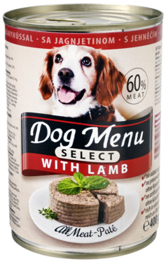 3 blikken Dog Menu Select Lam 400g