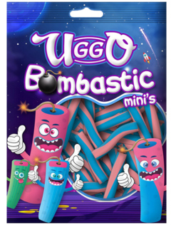 2 zakken Uggo Bombastic Mini's Twists 100g