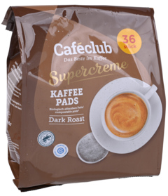 Caféclub Koffiepads Dark Roast 36st