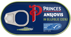 12 blikken Princes Ansjovisfilets in Olijfolie 46g