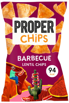 3 zakken Proper Chips BBQ 20g