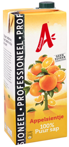 2 pakken Appelsientje Sinaasappel Prof. 1,5L