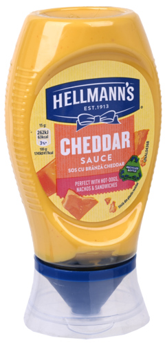 3 flessen Hellmann's Cheddar Sauce 250ml